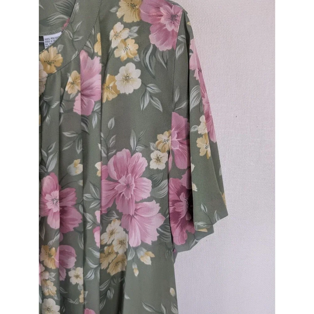 Vintage Alfred Dunner Skirt Set Floral 2pc Sz 14 Blouse  Grandmacore Sunday Best